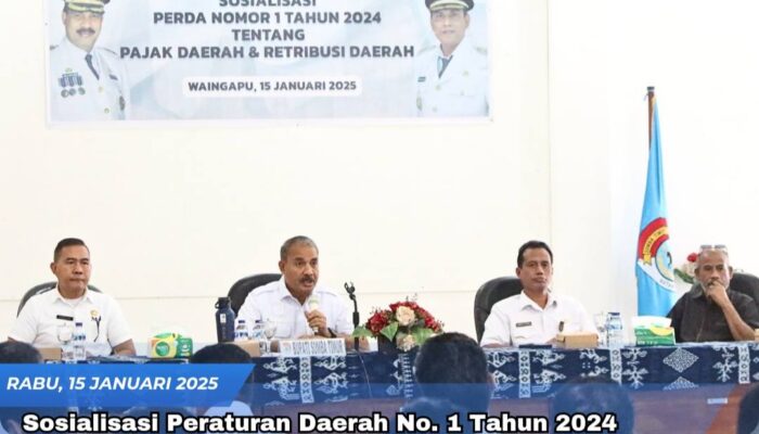 Sosialisasi Peraturan daerah Nomor 1 Tahuh 2024 Tentang Pajak Daerah dan Retribusi Daerah. Ini kewenangan Pemkab Sumba Timur