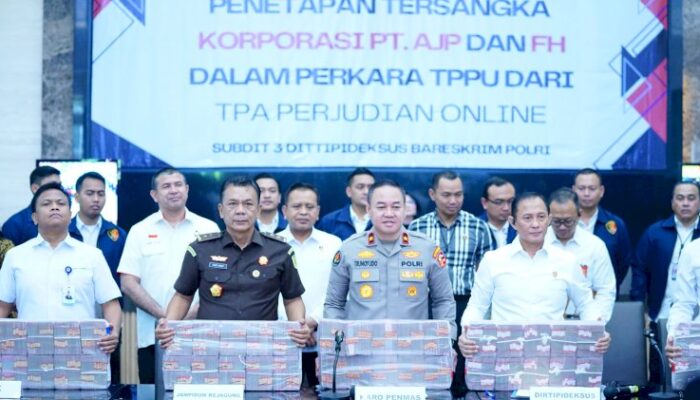 Polri Tetapkan PT AJP dan FH Sebagai Tersangka TPPU Judi Online, Sita Uang Rp 103,27 Miliar