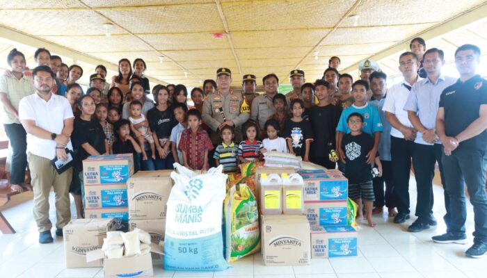 Anak Panti Asuhan di Sumba Timur Dapat Perhatian dan Motivasi dari Kapolda NTT