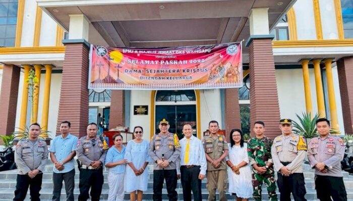 Jamin Situasi Kamtibmas, Kapolres Sumba Timur Pantau Pelaksanaan Pengamanan Ibadah Perayaan Paskah