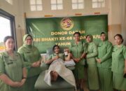 Aksi Donor Darah Kodim 1601/Sumba Timur, Peringati Hari Bhakti Ke-68 Kodam IX/Udayana