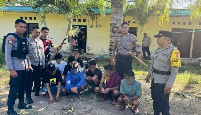 Polresta Kupang Kota Amankan Sembilan Pemuda Terlibat Pesta Miras dan Resahkan Warga