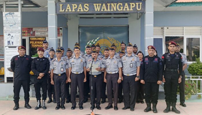 Lingkungan Lapas Waingapu Wajib Bebas Dari Narkoba dan Telepon Genggam